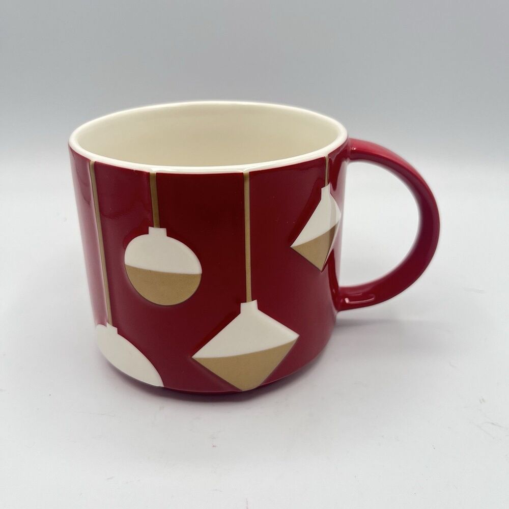 Starbucks 2012 Red Christmas Holiday Ornaments Coffee/Tea Cup/Mug New Bone China
